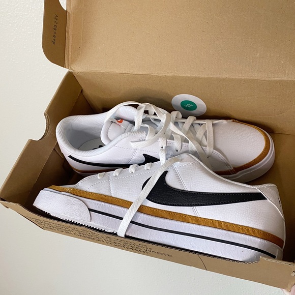 Nike Other - NWB Nike Court Legacy White/Black-Desert Sneaker Shoe Size 9